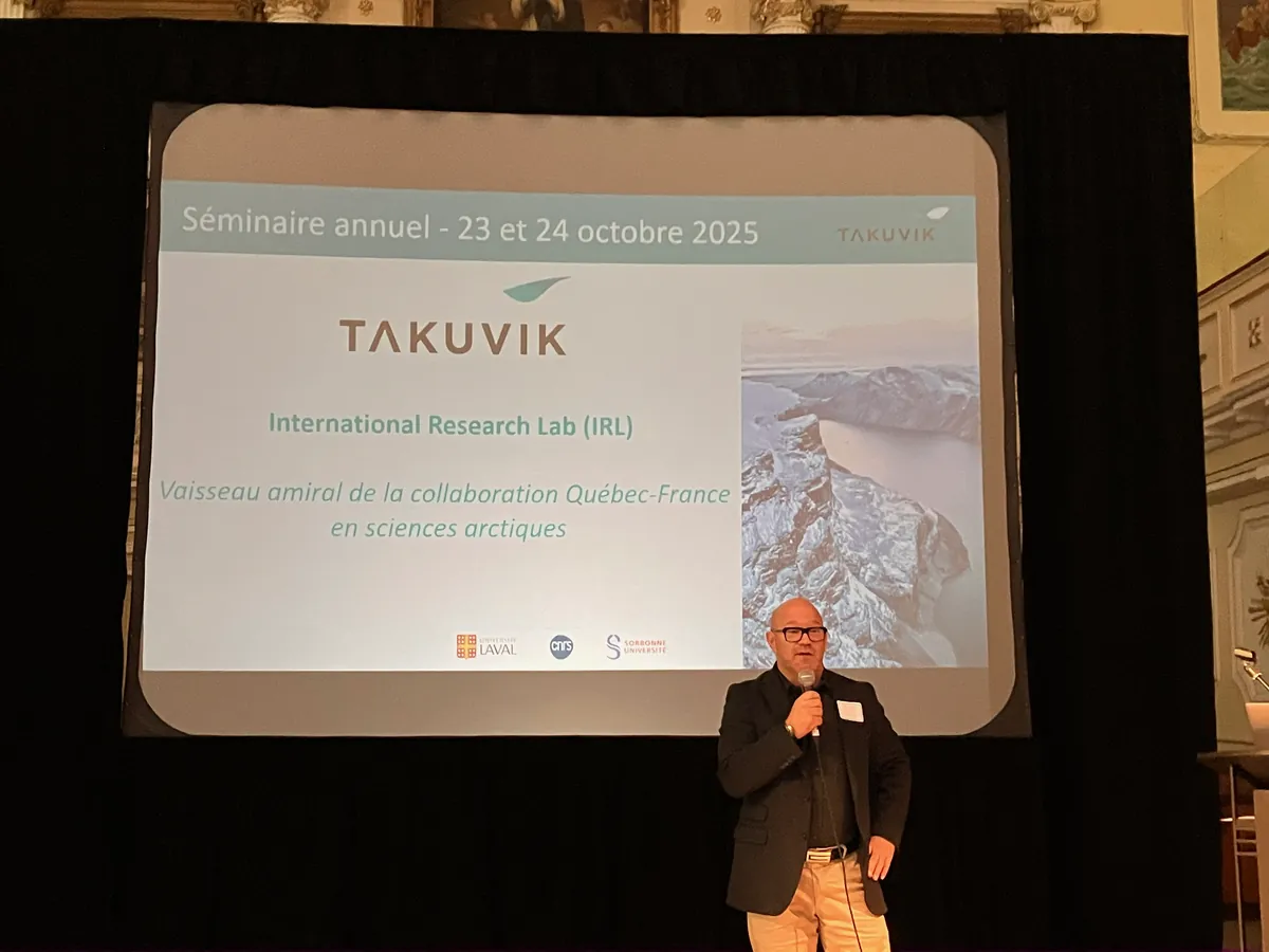 Philippe Archambault opens the annual seminar of Takuvik